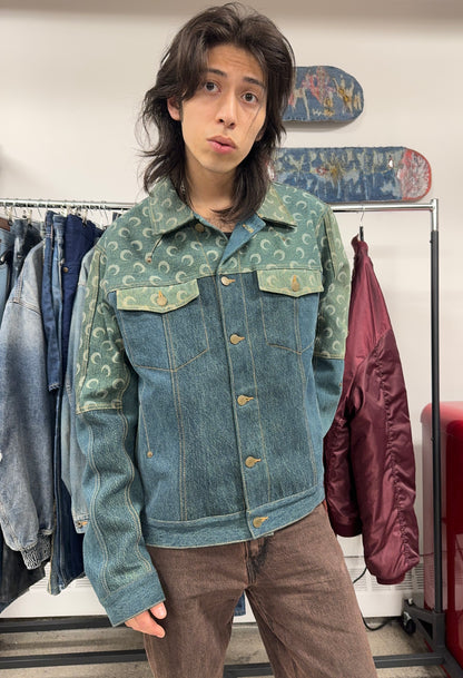 Marine Serre ‘Crescent Moon’ Monogram Denim Jacket