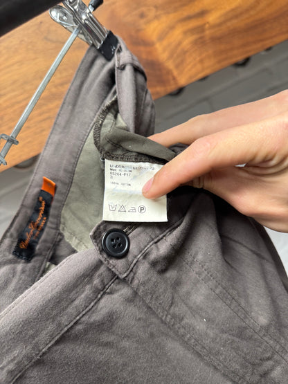 Undercover ‘Lightning Bolt’ Embroidered Logo Brown Cargo Pants