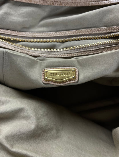 Miu Miu Brown ‘Nappa Leather’ Crossbody/Shoulder Bag