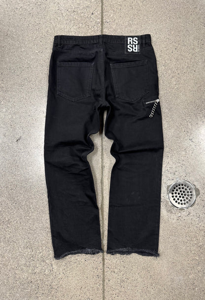 AW2020 Raf Simons ‘Chain’ Raw Hem Denim