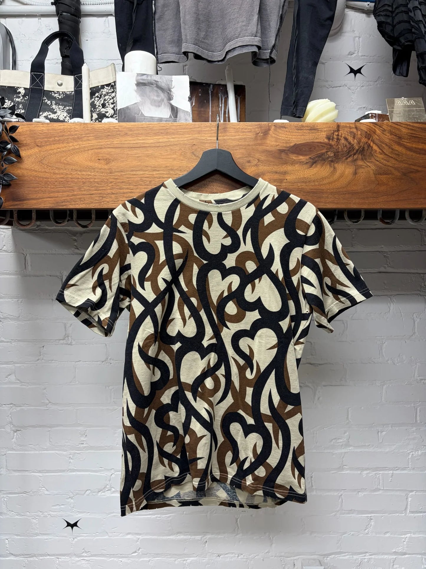 AW2004 Number (N)ine ‘Tribal Heart Camo’ Graphic T-Shirt