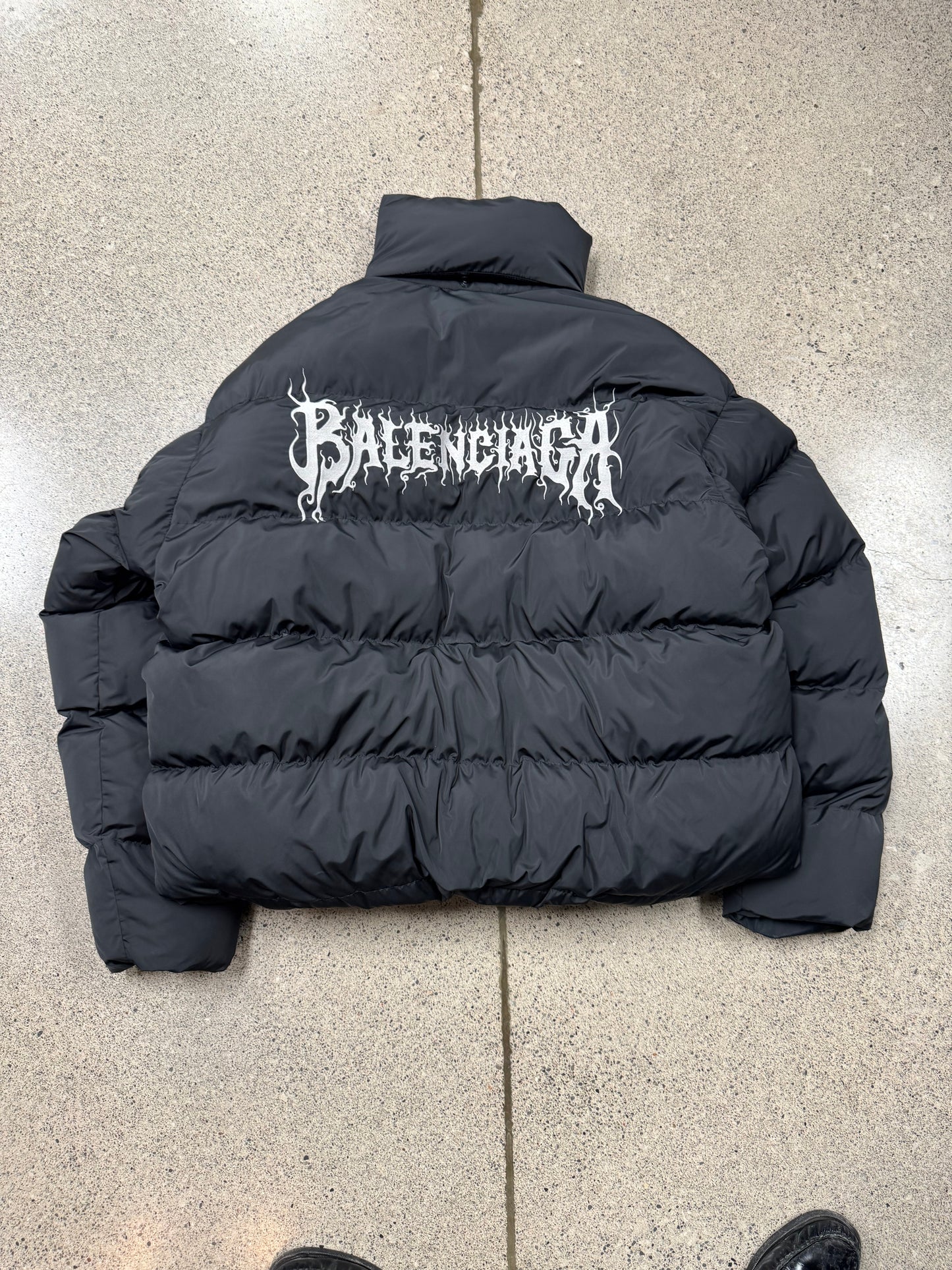 AW2024 Balenciaga ‘DIY Metal Logo’ Oversized Down Fill Puffer Jacket