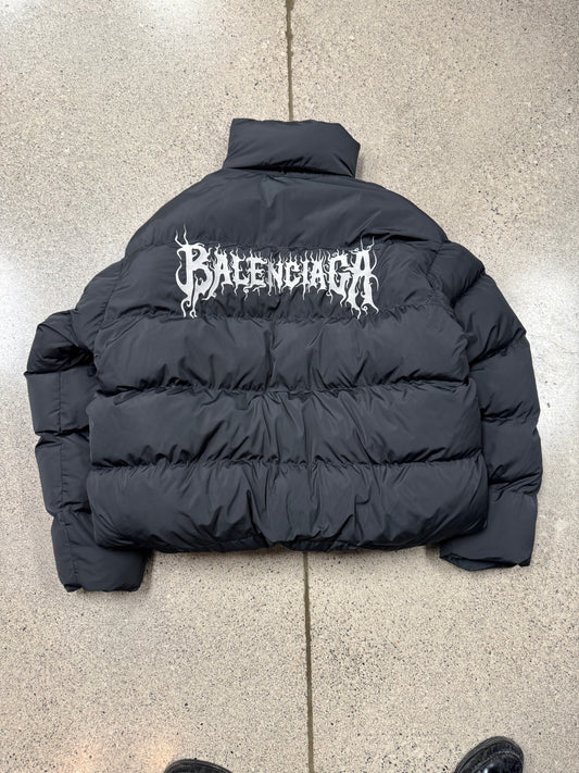 AW2024 Balenciaga ‘DIY Metal Logo’ Oversized Down Fill Puffer Jacket