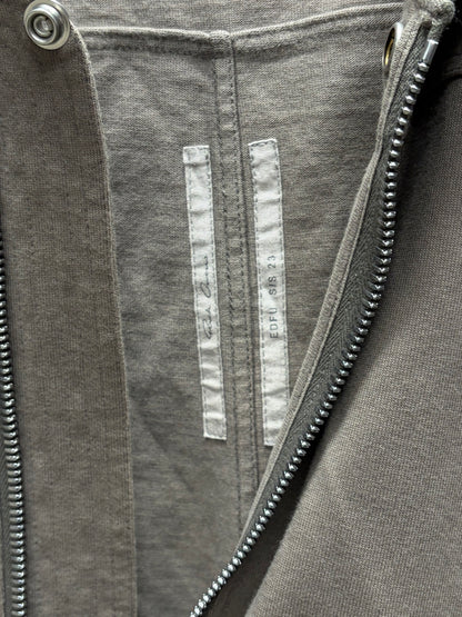 SS2023 Rick Owens ‘Edfu’ Dust Brown Jumbo ‘Peter’ Zip-Up Hoodie