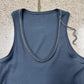 Brunello Cucinelli Silver ‘Necklace’ Ribbed Tank Top