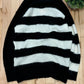 Undercover Mohair Stripe Knit Black/White Cardigan