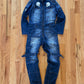 PPFM Denim Double Skull Boiler Suit