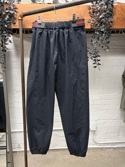 Prada Sport Elasticated Waistband Black Nylon Ski Pants