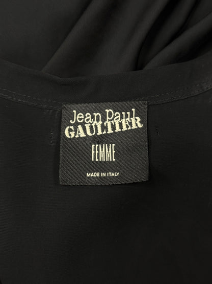 Vintage Jean Paul Gaultier ‘Bow’ Black Semi-Sheer Dress