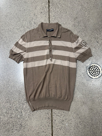 2000s Dolce & Gabbana Mainline ‘Sailor’ D&G Patch Logo Polo