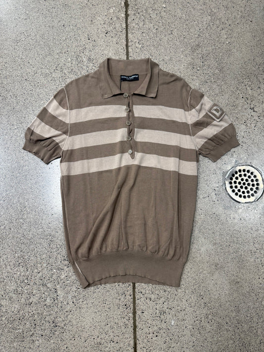 2000s Dolce & Gabbana Mainline ‘Sailor’ D&G Patch Logo Polo
