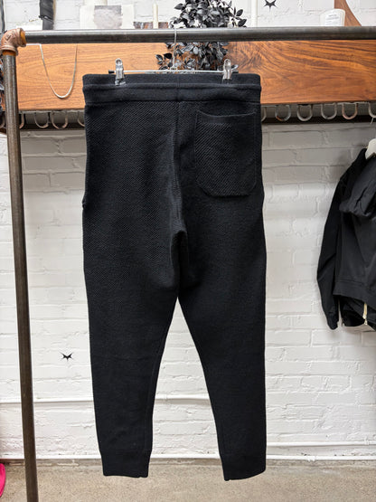 Chrome Hearts Cashmere Leather Cross Patch Sweatpants