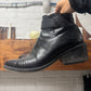 Helmut Lang ‘Backzip’ Pointed Toe Calfskin Leather Boots