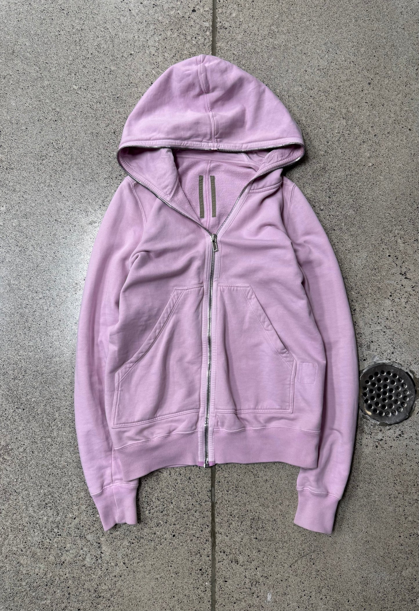 Rick Owens DRKSHDW Dirty Pink ‘Gimp’ Full Zip Hoodie