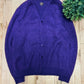 Needles Purple Shag Mohair Cardigan