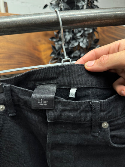 Dior Homme Japan Exclusive 13oz Black Skinny Jeans
