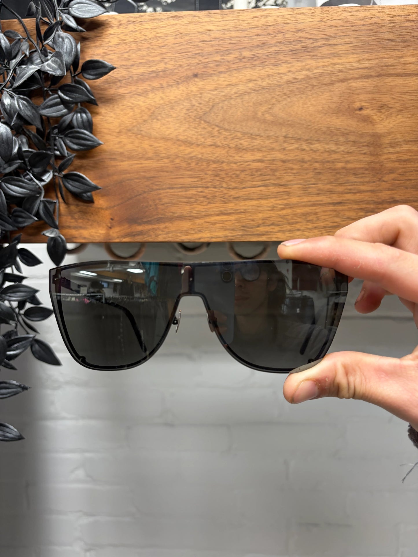 Saint Laurent SL-1B Black Tinted Mask Sunglasses
