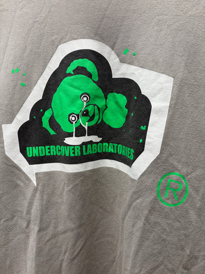 SS2002 Undercover ‘The Illusion of Haze’ Grey/Green ‘Laboratories’ Graphic T-Shirt