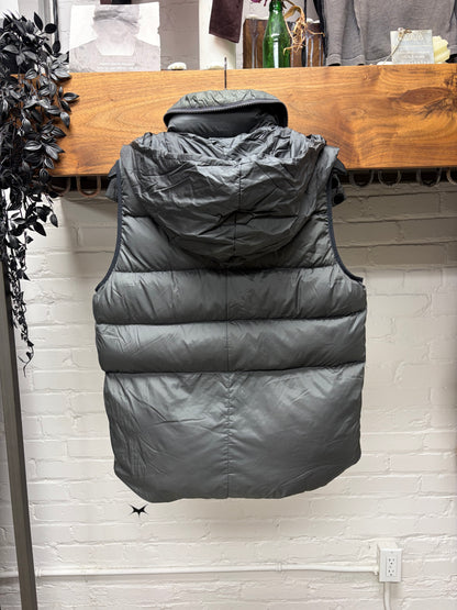 AW2009 Undercover ‘Earmuff Maniac’ Grey Down Filled Puffer Vest with Stow Hood