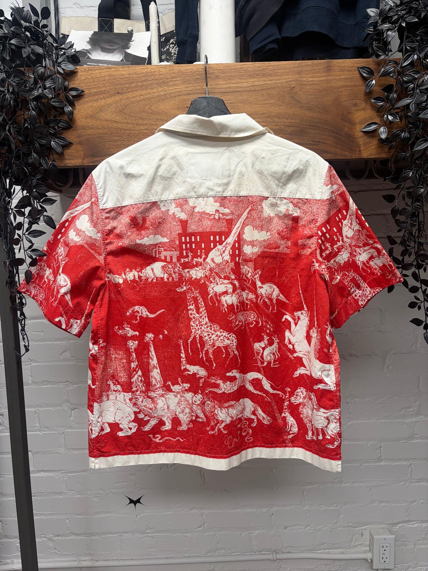 AW2016 Prada x Christophe Chemin ‘Survival Utopia’ Camp Collar Button Up Shirt