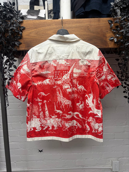AW2016 Prada x Christophe Chemin ‘Survival Utopia’ Camp Collar Button Up Shirt