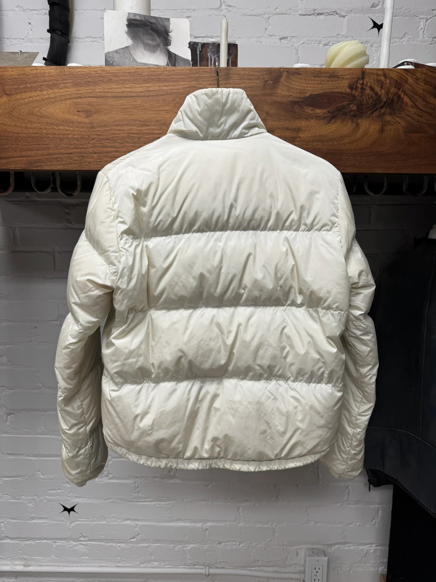 Prada Sport ‘Linea Rossa’ Down Filled White Down Filled Jacket