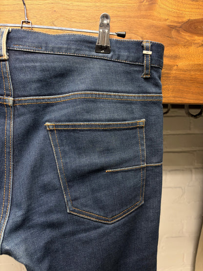 Dior Homme ‘Unaltered’ Raw Washed Blue Skinny Jeans