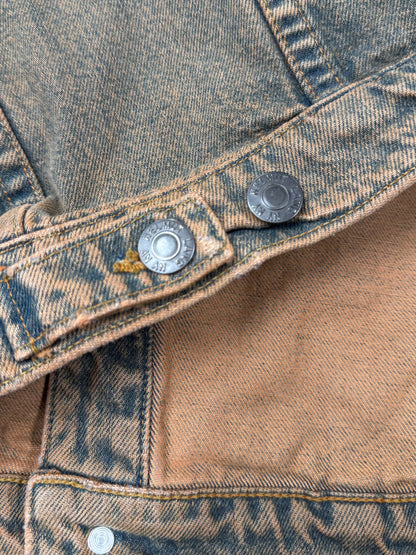 Helmut Lang ‘Dirt Wash’ Brown Denim Trucker Jacket