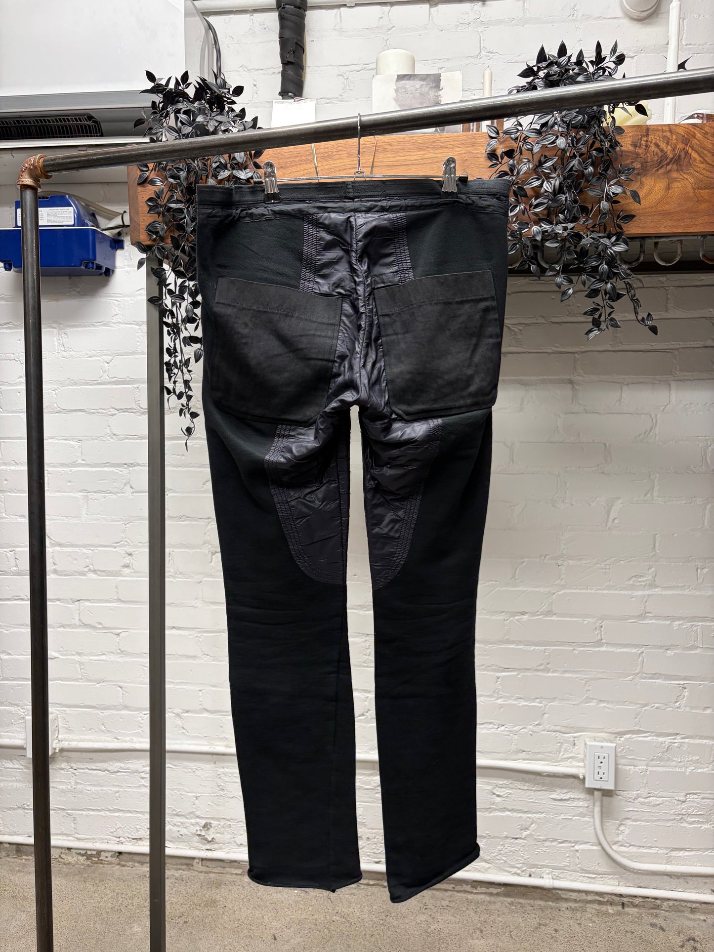 AW2007 Rick Owens ‘Exploder’ Leather Panelled Lounge Pants