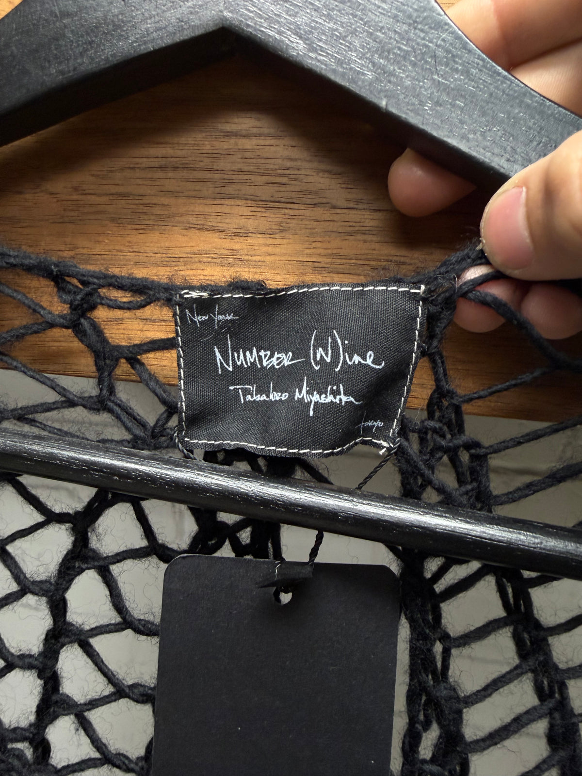 SS2005 Number (N)ine ‘Nightcrawler’ Spider Web Mesh Knit Sweater