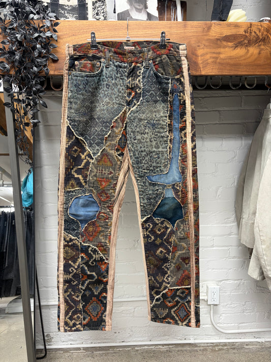Kapital Kountry Reconstructed Corduroy Patchwork Denim