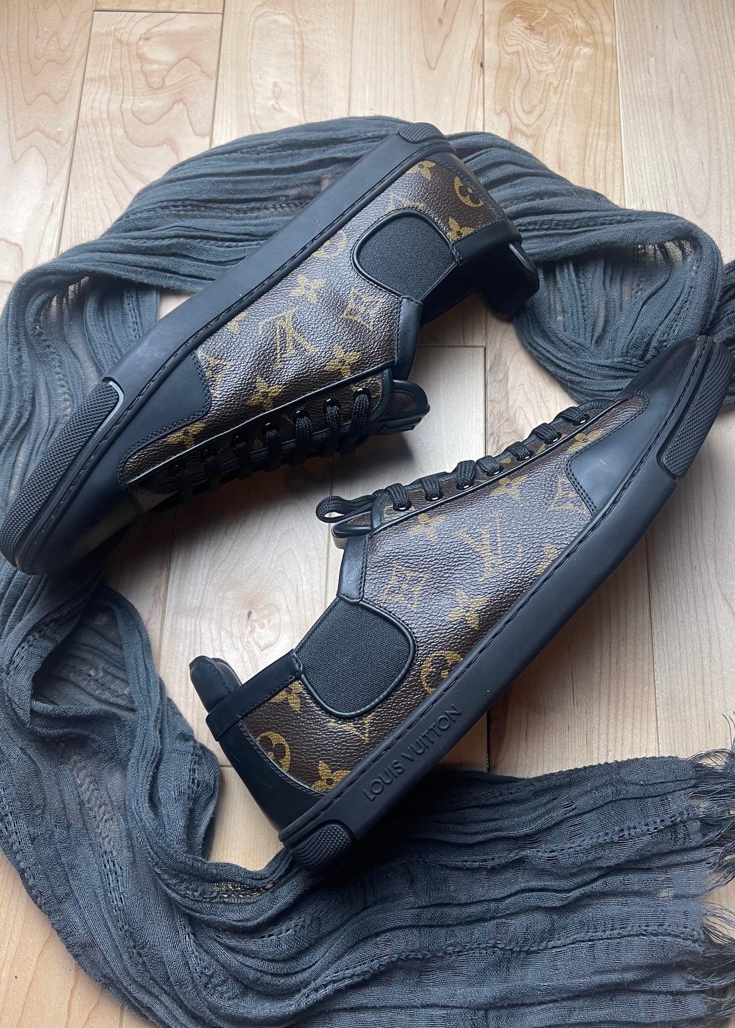 Louis Vuitton Monogram Leather Low Top Sneakers