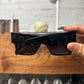 Celine Boxy ‘Blackout’ Square Shape Shield Sunglassses