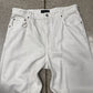 2022 Balenciaga White 5 Pocket Baggy Jeans