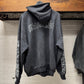 SS2024 Balenciaga ‘DIY Metal Logo’ Washed Black Pullover Hoodie