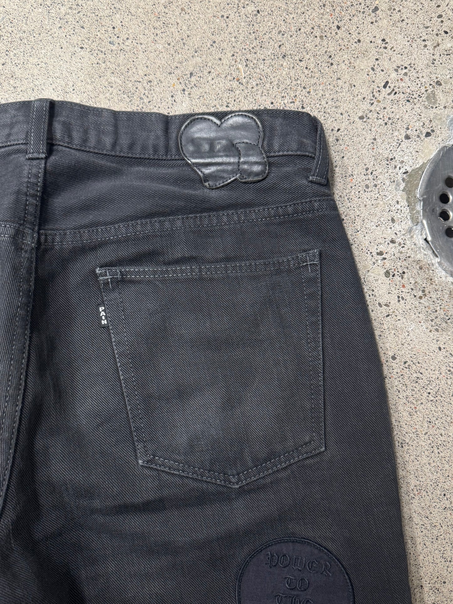 AW2004 Number (N)ine ‘Give Peace A Chance’ Patchwork Denim