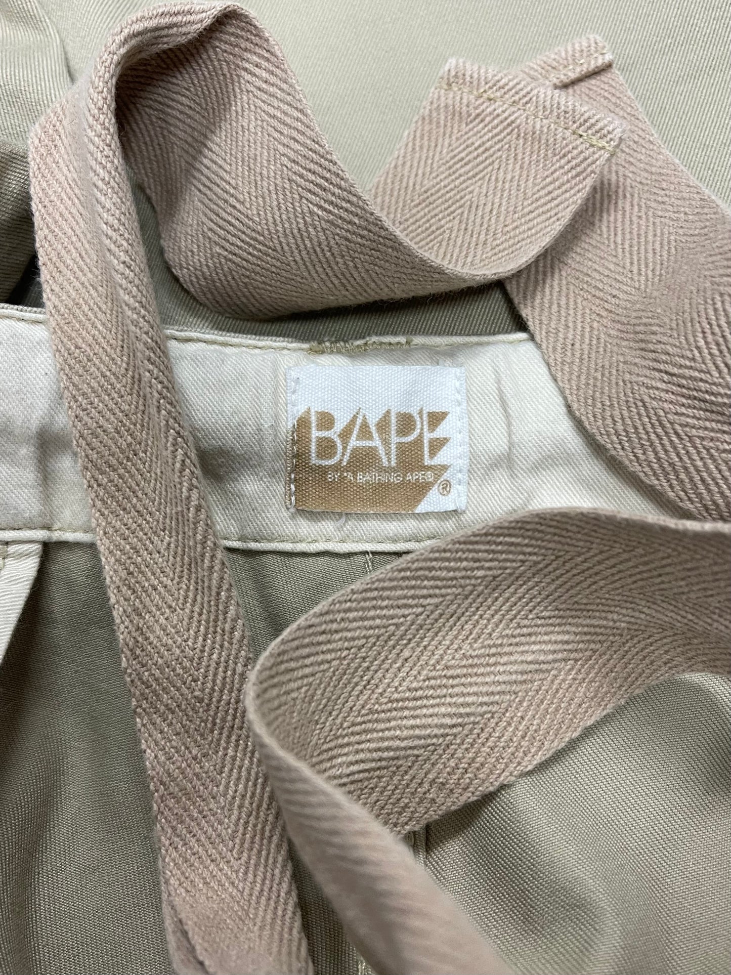 2000s Bape Baby Milo ‘Sleeping’ Logo Wide Leg Shorts