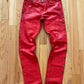 2004 Maison Margiela x H&M Painted Fade Red Denim.