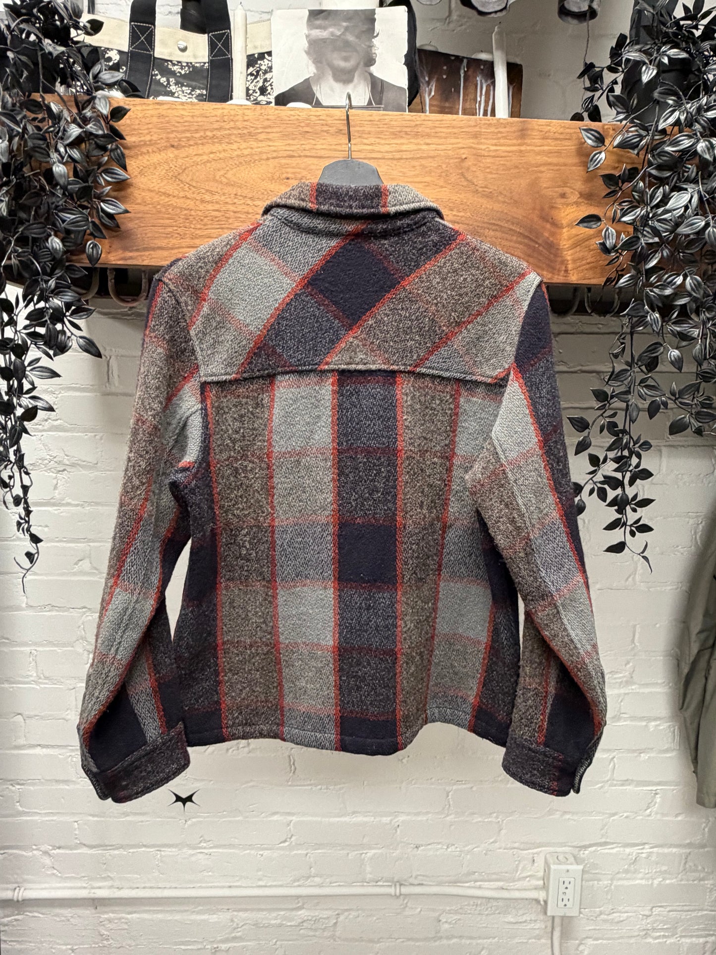 AW2011 Undercover Plaid Zip-Up Work Shirt