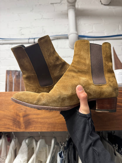 Saint Laurent Brown Suede ‘Wyatt’ Boots