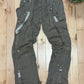 2000s Dolce & Gabbana Brown Linen Cargo Pants