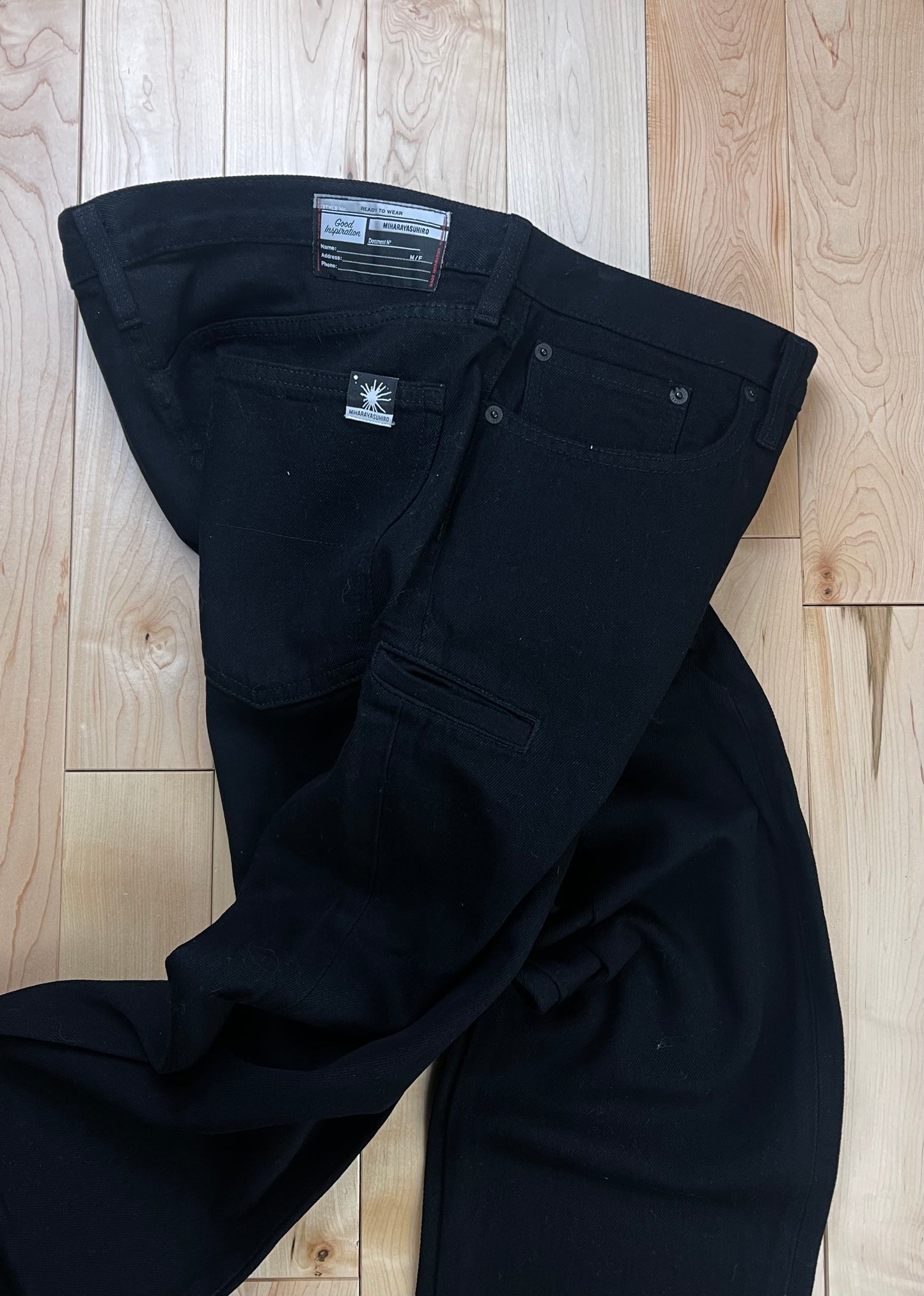 Miharayasuhiro Straight Black Denim