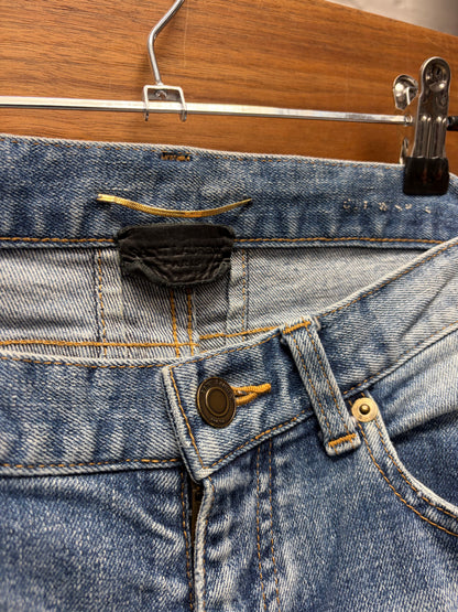 Saint Laurent ‘Inserted Side Seam’ Blue Skinny Jeans