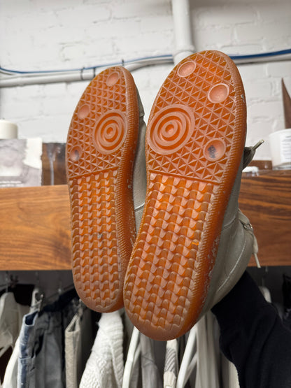 Maison Margiela ‘G.A.T.’ Brown Leather/Gum Sole Mid Top Sneakers