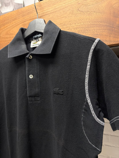 2007 Junya Watanabe x Lacoste Black Contrast Stitch Polo