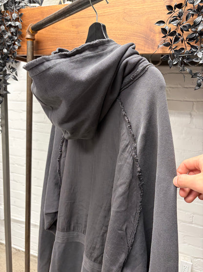 Haider Ackermann ‘Perth’ Distressed Black Zip-Up Hoodie