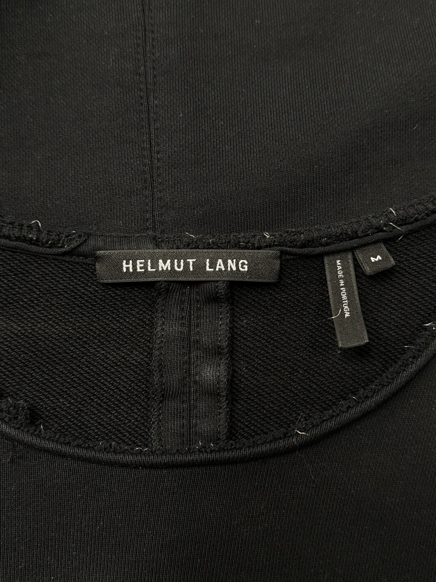 Helmut Lang Military Inspired ‘MA-1’ Pocket Black Sweatshirt