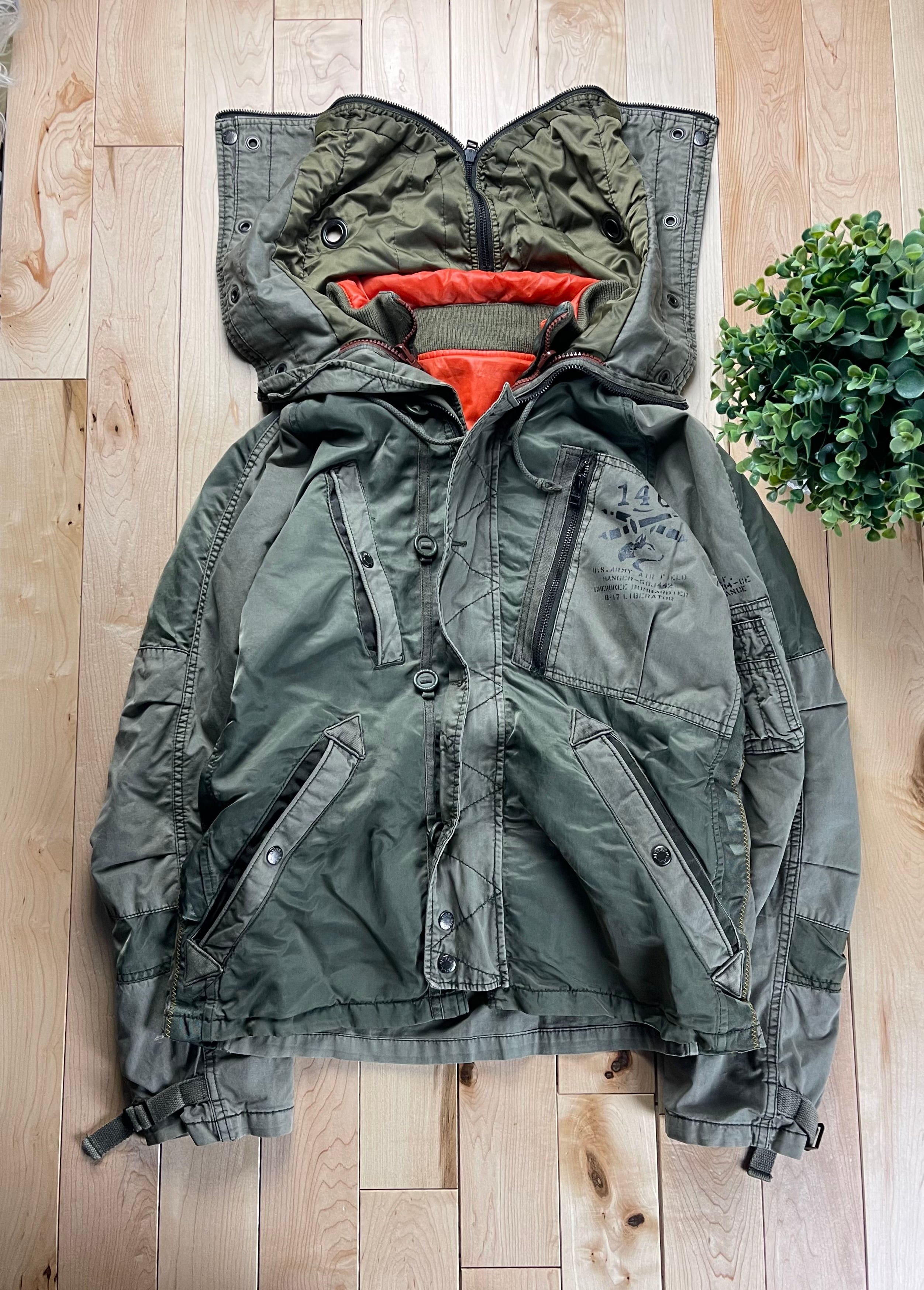 Avirex Reconstructed Split Hood Military Jacket Alex Maxamenko