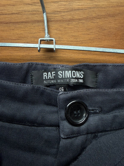 AW2004 Raf Simons Waves ‘Body Snatchers’ T-Shirt Draped Reconstructed Black ‘Zombie’ Denim