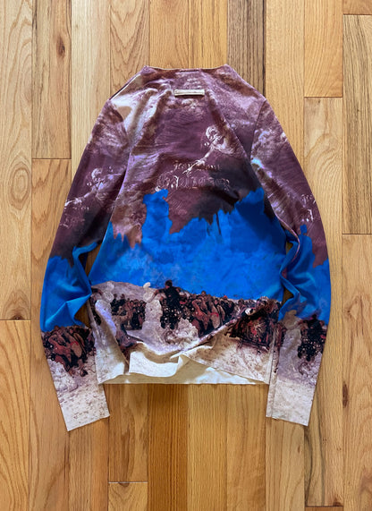 Vintage 90s Jean Paul Gaultier Warfare Mesh Long Sleeve